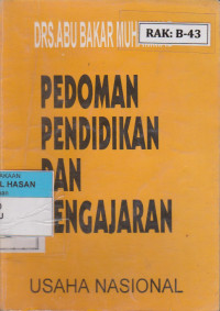 Image of PEDOMAN PENDIDIKAN DAN PENGAJARAN