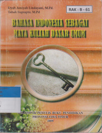 Image of BAHASA INDONESIA SEBAGAI MATA KULIAH DASAR UMUM