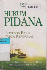 Image of HUKUM PIDANA HORIZON BARU PASCA REFORMASI