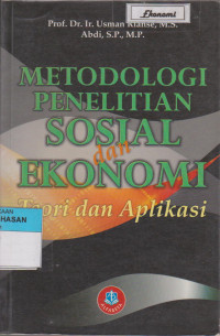 Image of METODOLOGI PENELITIAN SOSIAL DAN EKONOMI
