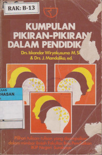 Image of KUMPULAN PIKIRAN PIKIRAN DALAM PENDIDIKAN