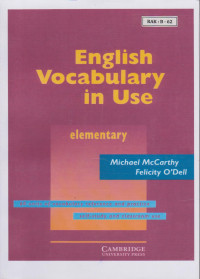 Image of ENGLISH VOCABULARY IN USE
