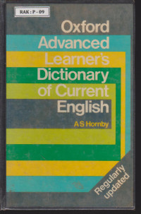 Image of OXFORD ADVANCED LEARNER DICTIONARY OF CURRENT ENGLISH