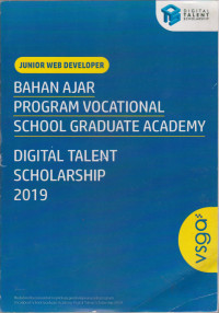 Image of Bahan Ajar Program Vocational School Graduate Academy  Digital Talent Scholarship 2019