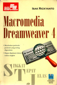 Image of Singkat Tepat Jelas Macromedia Dreamweaver 4