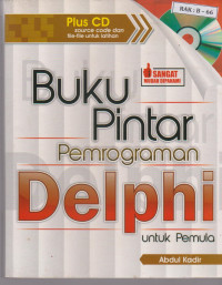 Image of Buku Pintar Pemograman Delphi untuk Pemula