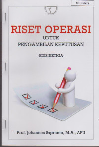 Image of Riset Oprasi Untuk Pengambilan Keputusan