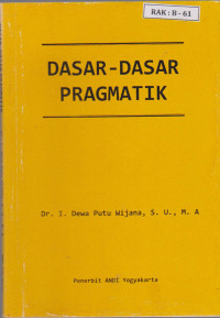 Image of Dasar-Dasar Pragmatik