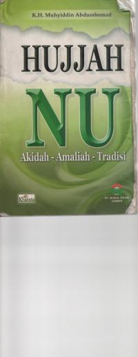 Image of Hujjah NU Akidah - Amaliah - Tradisi