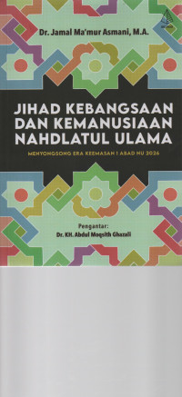 Image of Jihad Kebangsaan dan Kemanusiaan Nahdlatul Ulama